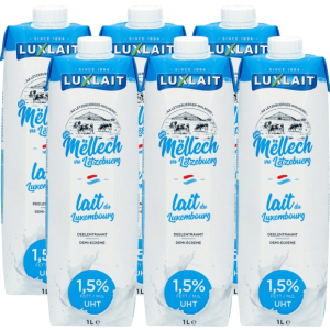 LUXLAIT UHT DEMI-ECREME TETRA 6X1L