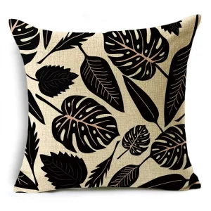Housse de coussin scandinave soleil levant ombre et lumière