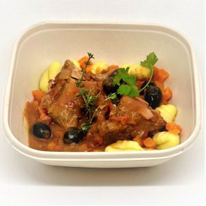 SAUTÉ DE VEAU AUX OLIVES, GNOCCHIS