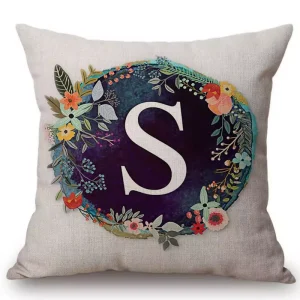 Collection Housses lettre florale