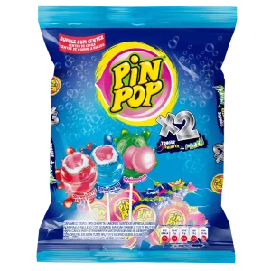 Pin Pop – Sucettes X2 Tongue Painter + Fizzy 12 unités (180g)