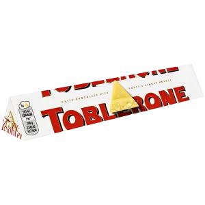 Toblerone Chocolat Blanc avec Nougat au Miel et aux Amandes 100g