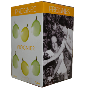 BIB Viognier Blanc – IGP D&rsquo;Oc Domaine Preignes Le Vieux – 5 Litres