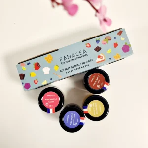 Coffret découverte de 4 mini miels soufflés
