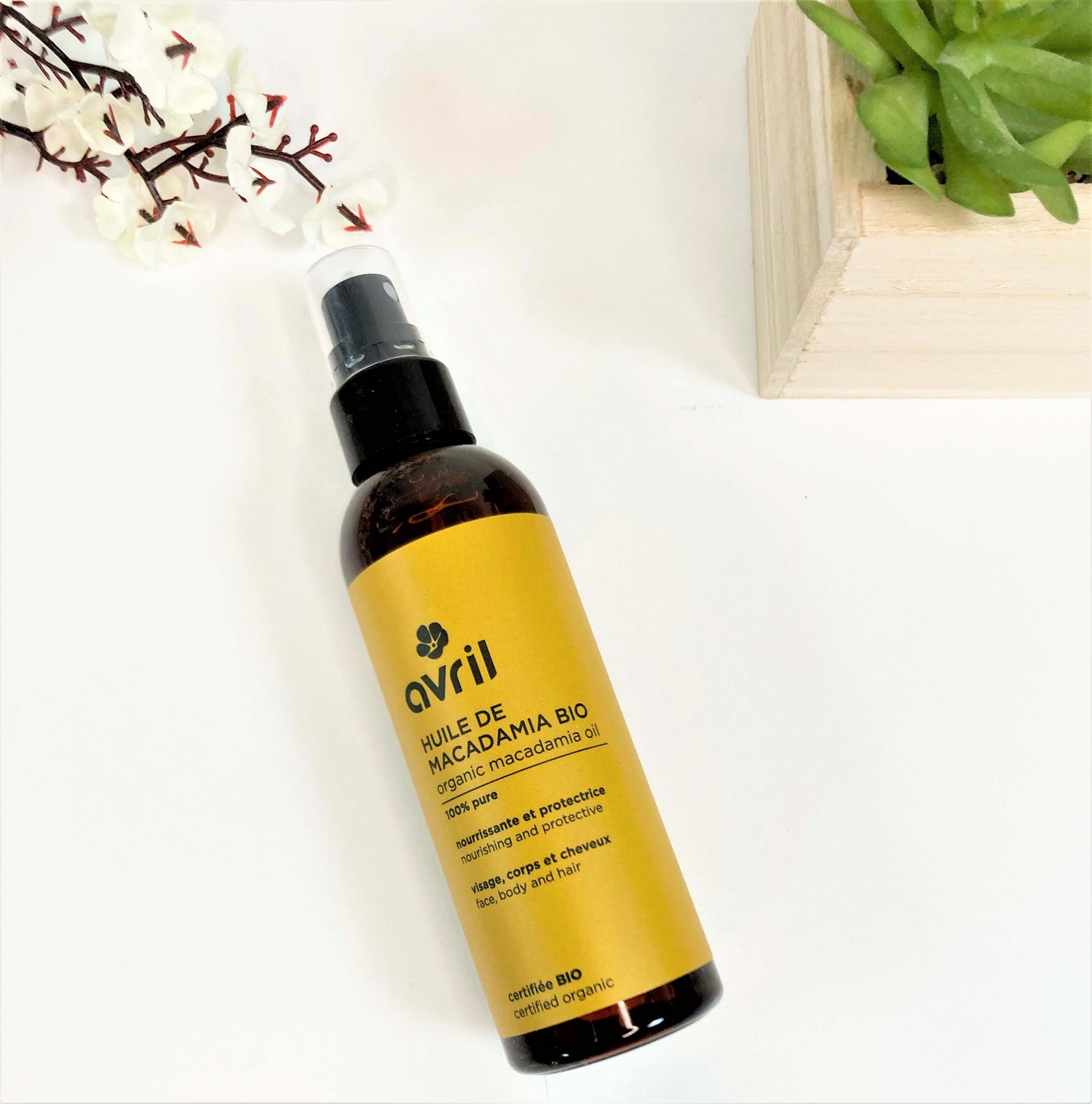 Huile de macadamia pure pressée à froid – anti vergetures – bio