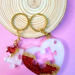 Porte-Clef Puzzle artisanal en Résine