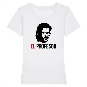 Tee Shirt La Casa De Papel « El Profesor » – Pour Femme