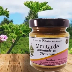 Moutarde aromatisée au Géranium