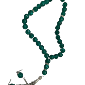 Chapelet /Sebha/Tasbih 33 grosses perles vert émeraude