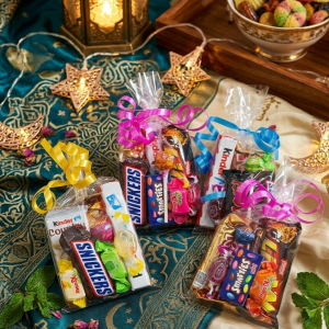 🌙 Sachet de Douceurs de l’Aïd avec sticker Eid – Prêt à Offrir ( l’unité)