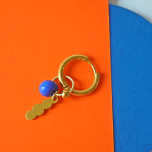 Boucles d’oreille à l’unité PAULETTE – Perle en verre filé