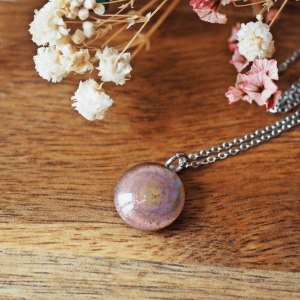 Collier Galaxie – Perle en verre filé