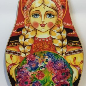 Planche décorative babouchka 28 cm
