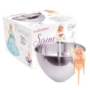 Moule dôme gâteau princesse et sirène 3D