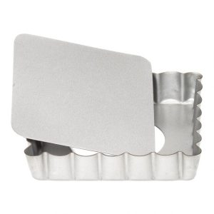 Patisse Mini Moule à Quiche Carré – Fond Amovible – 10cm