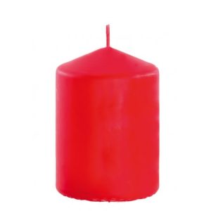 BOUGIE CYLINDRIQUE ROUGE 6X10CM