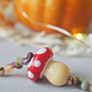 Bracelet d’Automne – Champignon rouge